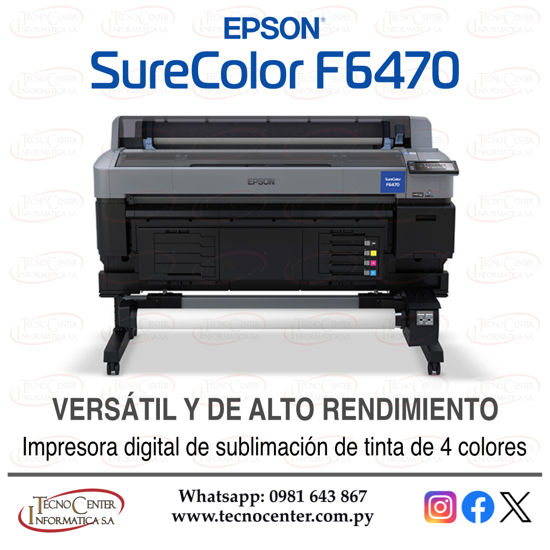 Impresora de sublimación 44” Epson SureColor F6